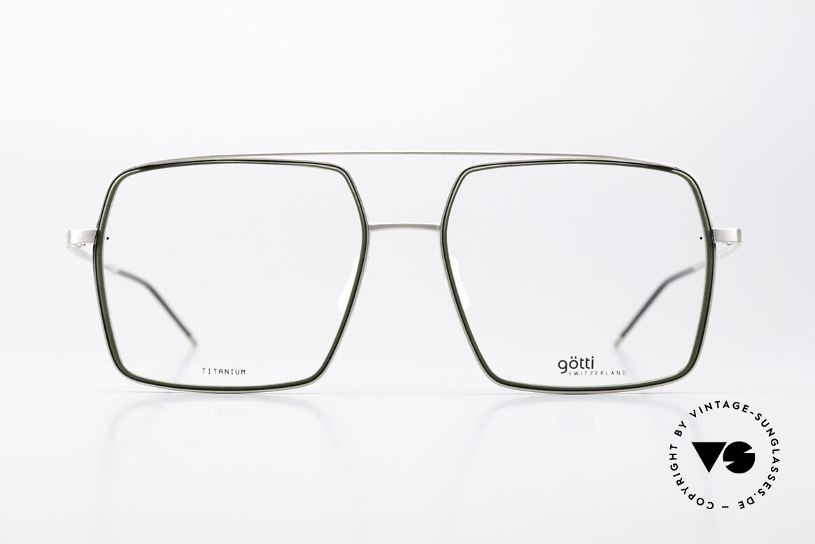 Götti Drake XL Titanium Herrenbrille, eine superleichte Titanium-Fassung in X-LARGE, Passend für Herren