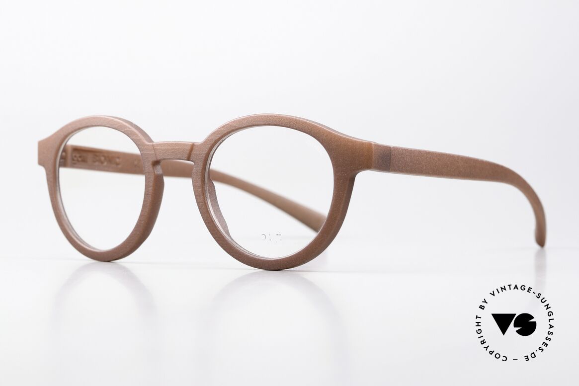 Götti Bionic Bond Nachhaltige Pantobrille, 3D Druck: Material aus den Samen der Rizinuspflanze, Passend für Herren und Damen