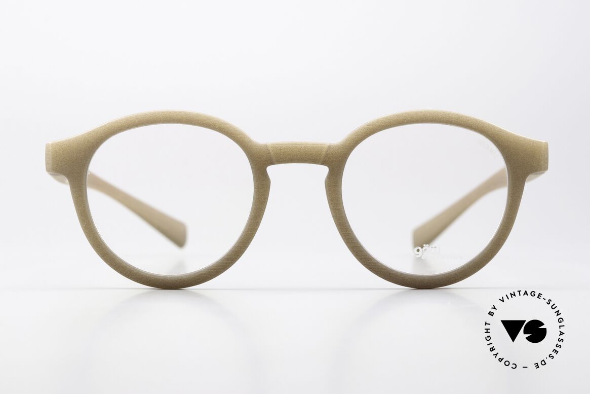 Götti Bionic Bond Naturbrille Panto Style, Modell BOND, color Sand in Größe 46-22, 143mm, Passend für Herren und Damen
