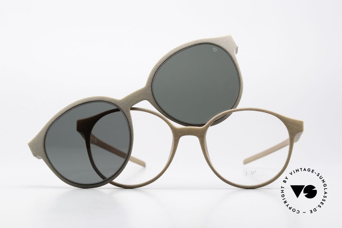 Götti Bionic Roby Panto Brille Gratis Clip On, Größe: small, Passend für Herren und Damen