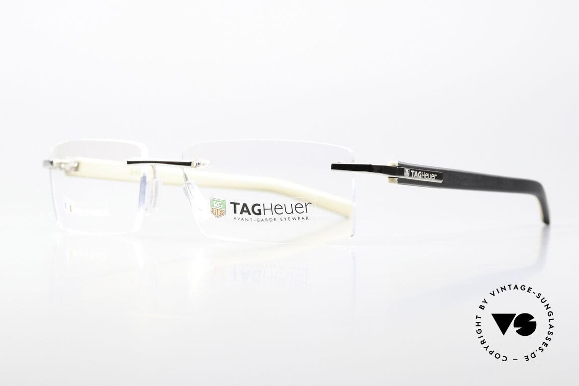Tag Heuer 8108 Trends Randlose Herrenbrille Luxus, sehr komfortabel dank flexibler Federscharniere, Passend für Herren