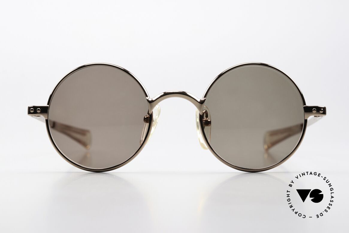 Jean Paul Gaultier 57-0173 90er Made in Japan Qualität, Mod. 57-0173, Größe 46/22; col. 3 Shiny Bronze, Passend für Herren und Damen