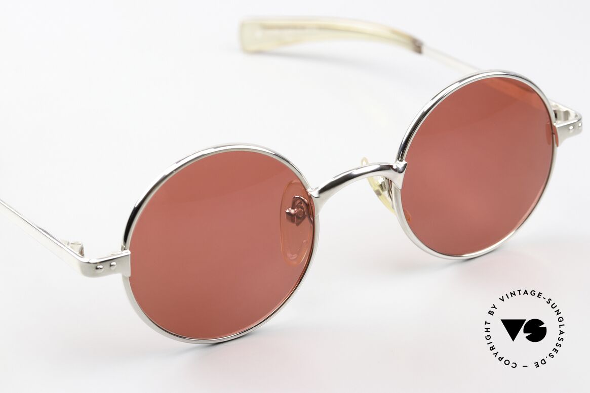 Jean Paul Gaultier 57-0173 Silber Chrome Blutorange, unglaubliche 90er Qualität: Murai, made in Japan, Passend für Herren und Damen