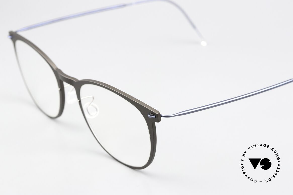 Lindberg 6529 51 NOW Braungrau Und Dunkelblau, sehr hochwertiges Compositematerial mit Titanbügeln, Passend für Damen