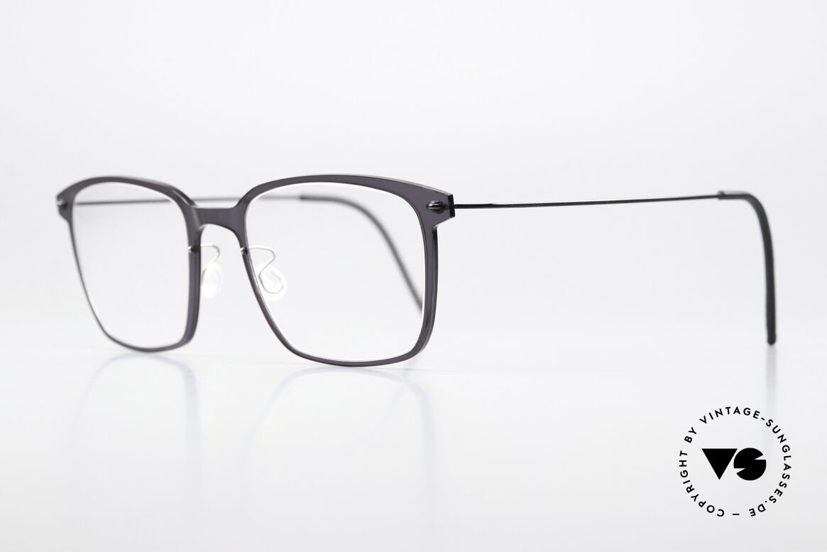 Lindberg 6522 NOW Front Blaugrau Transluzid, sehr hochwertiges Compositematerial mit Titanbügeln, Passend für Herren und Damen