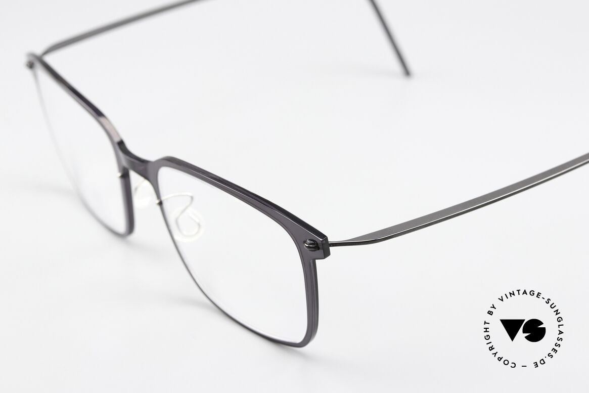 Lindberg 6522 NOW Front Blaugrau Transluzid, Col. C06 / PU9: blaugraue Front und dunkelgraue Bügel, Passend für Herren und Damen
