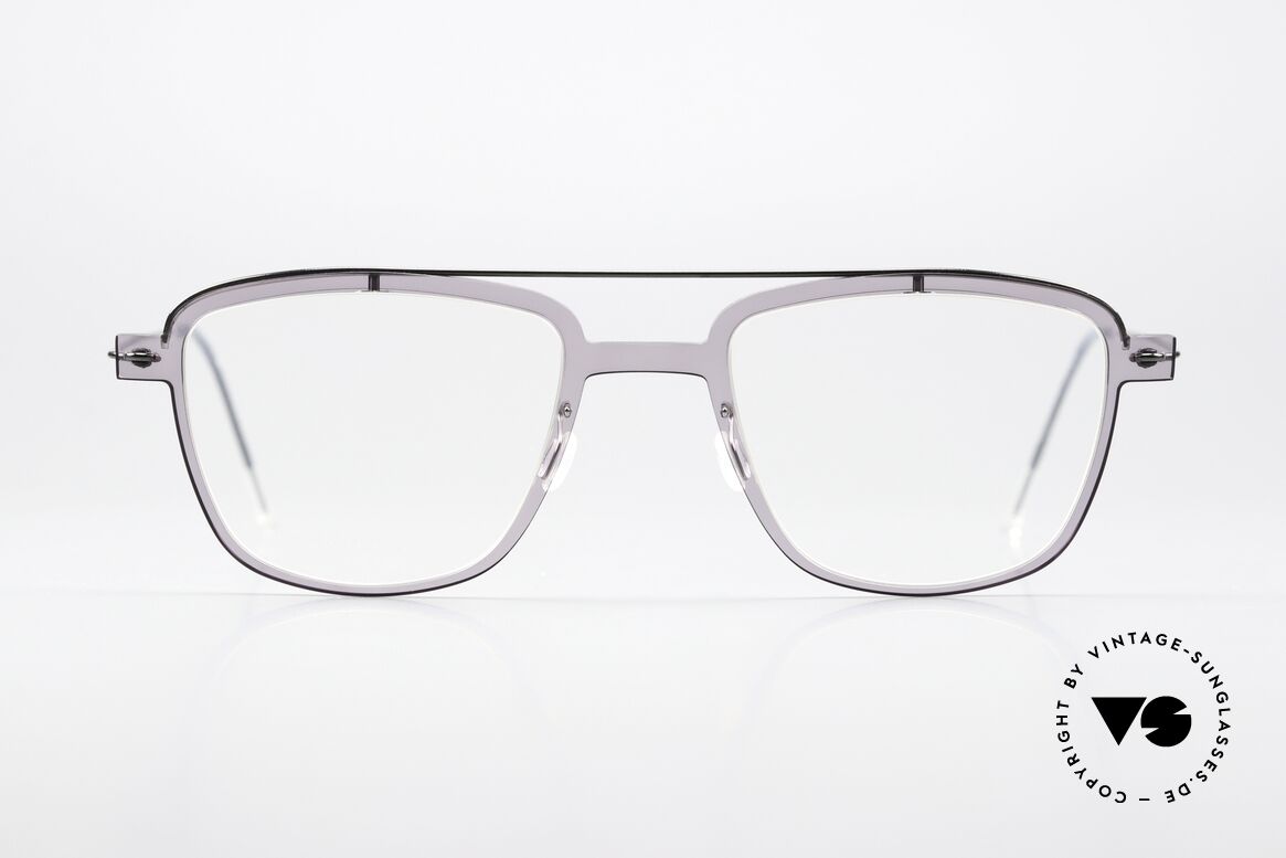 Lindberg 6546 NOW Hellgraue Front Transluzid, Aviator Lindberg Brille aus der NOW bzw. N.O.W. Serie, Passend für Herren