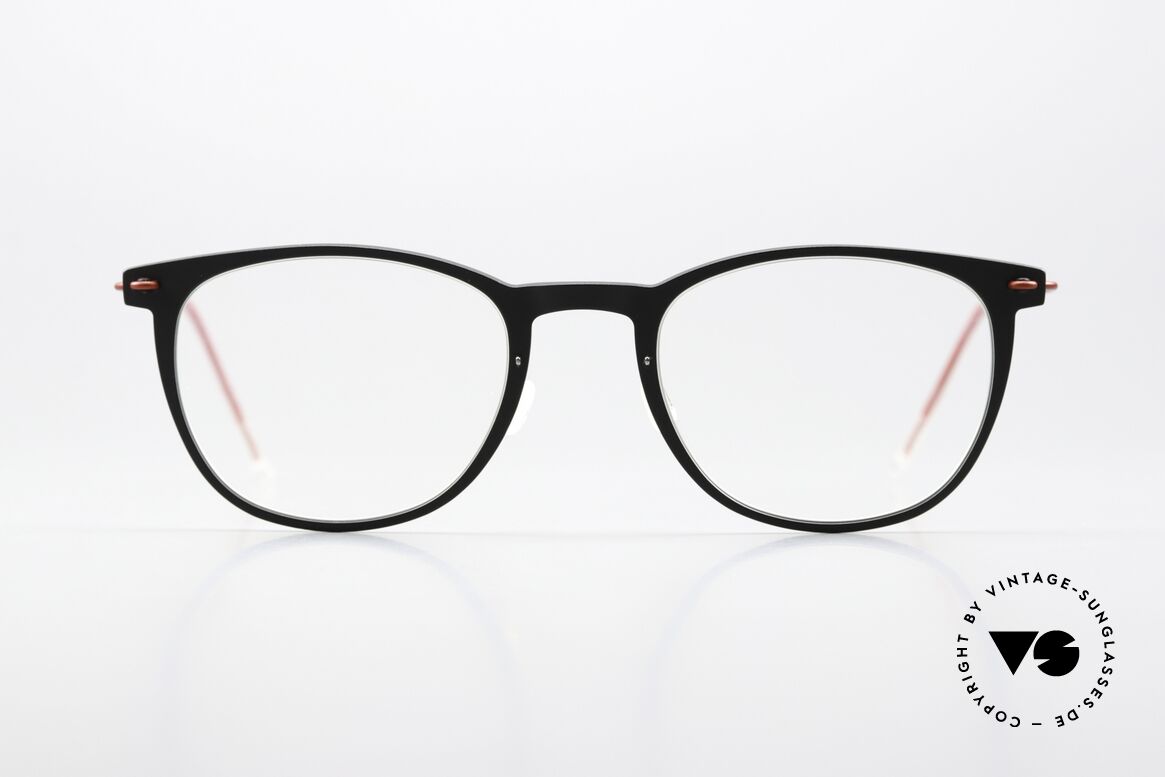 Lindberg 6529 47 NOW Mattschwarz Und Dunkelrot, Modell 6529, Größe 47/20 in interessanter Kolorierung, Passend für Damen
