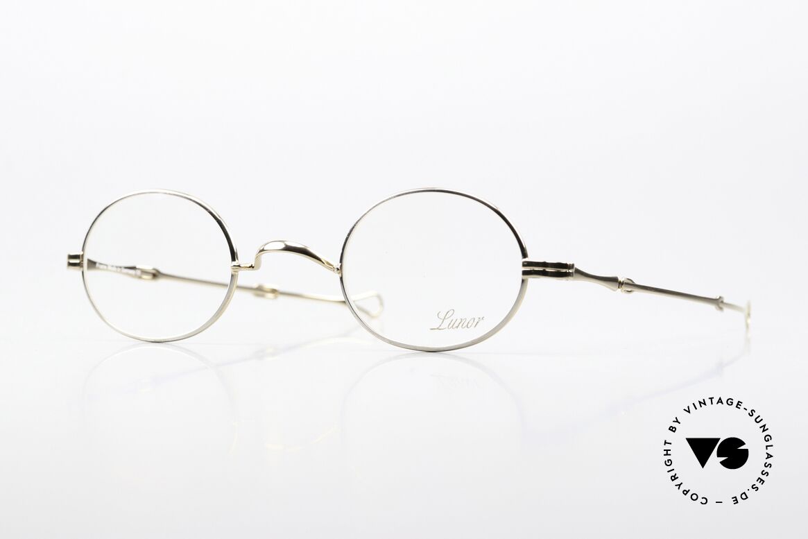 Lunor I 10 Telescopic BC Bicolor Silber & Gold, Lunor Teleskopbrille; ein absoluter Brillenklassiker, Passend für Herren und Damen