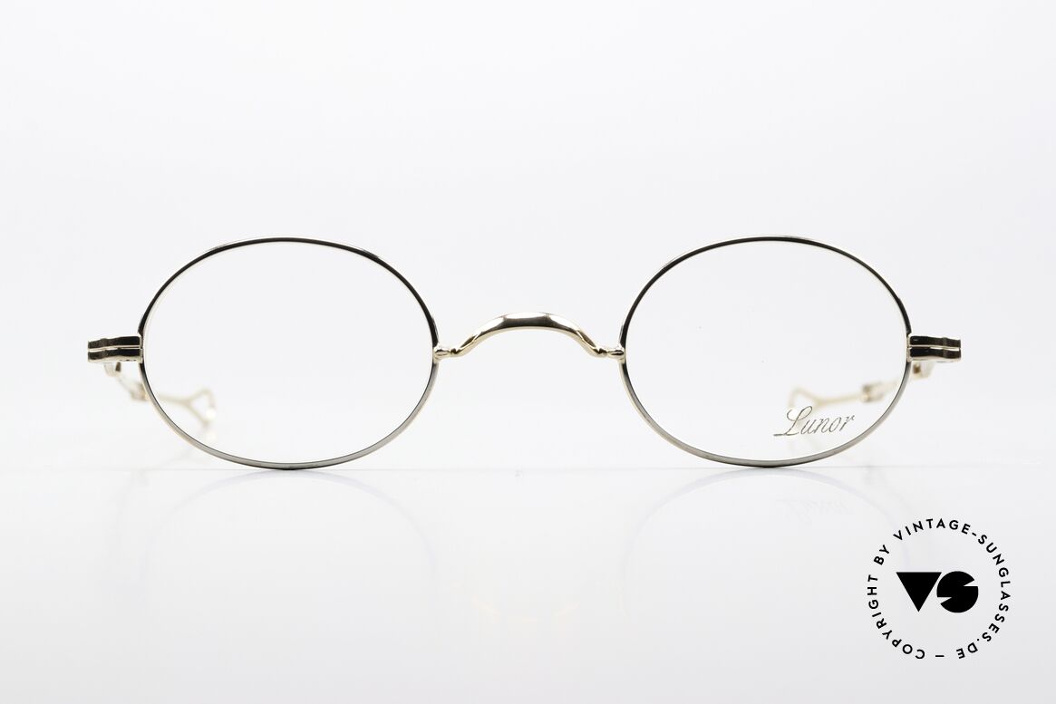 Lunor I 10 Telescopic BC Bicolor Silber & Gold, minimalistische Brille; stilvoll in zeitloser Eleganz, Passend für Herren und Damen