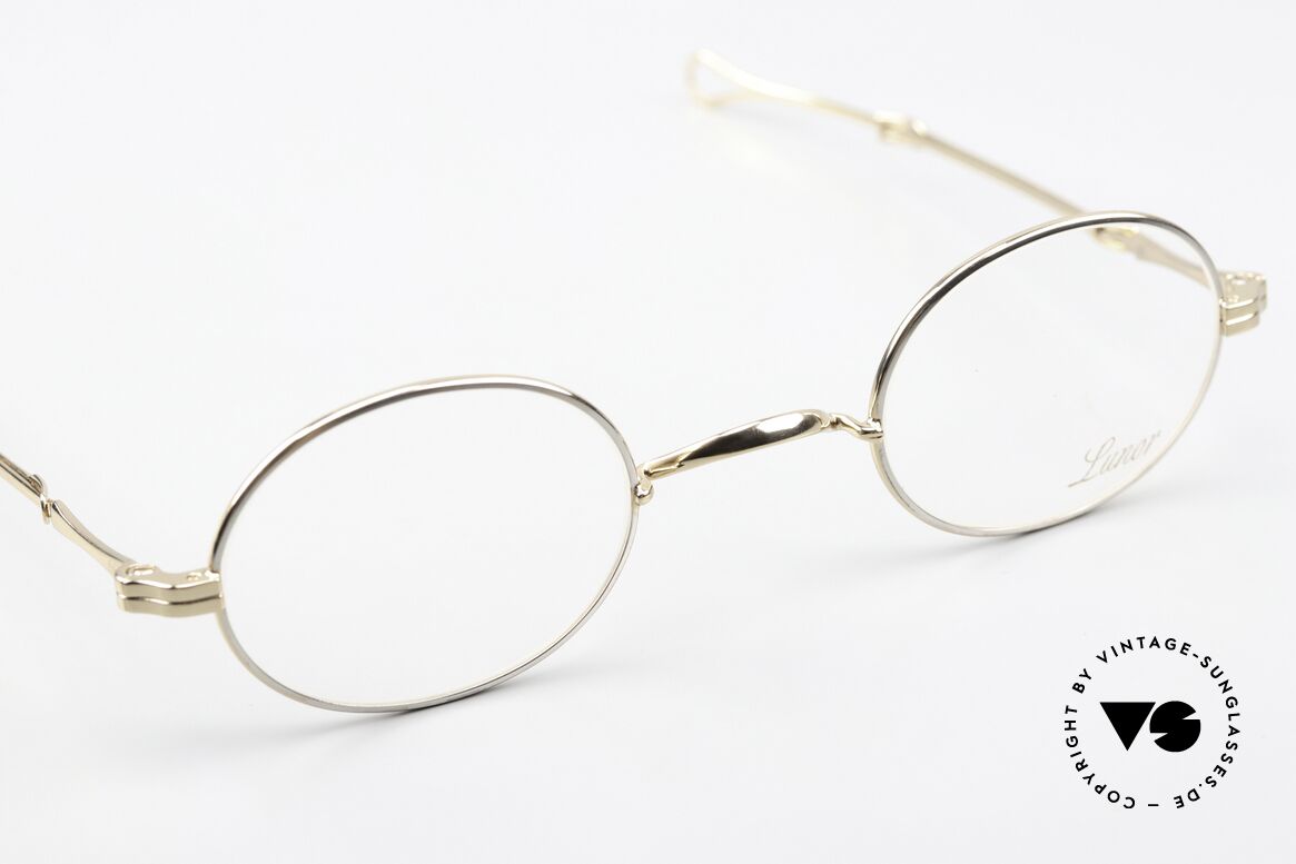 Lunor I 10 Telescopic BC Bicolor Silber & Gold, ovales Modell "I 10", Gr. 43/25, mit Teleskopbügeln, Passend für Herren und Damen