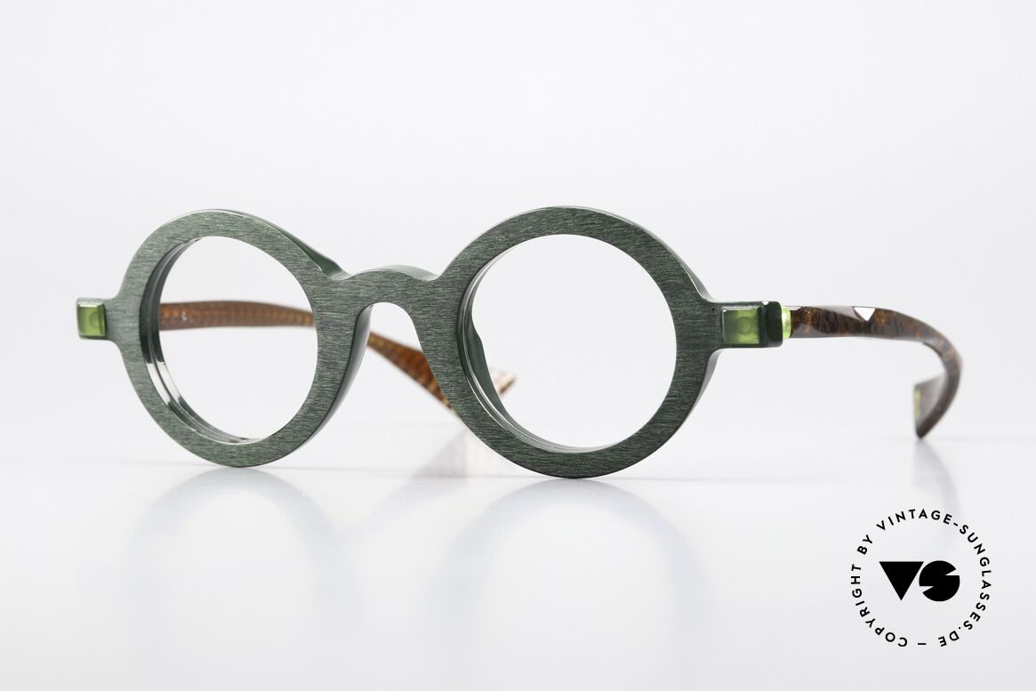 Piero Massaro 905 Massive Runde Designerbrille, Piero Massaro PM905 color 359 Größe 42/29 142, Passend für Herren und Damen