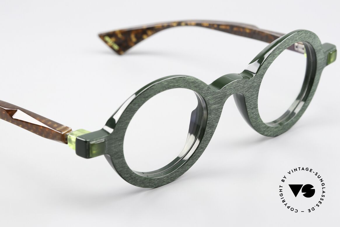 Piero Massaro 905 Massive Runde Designerbrille, mal wirklich etwas anderes für alle, die sich trauen, Passend für Herren und Damen