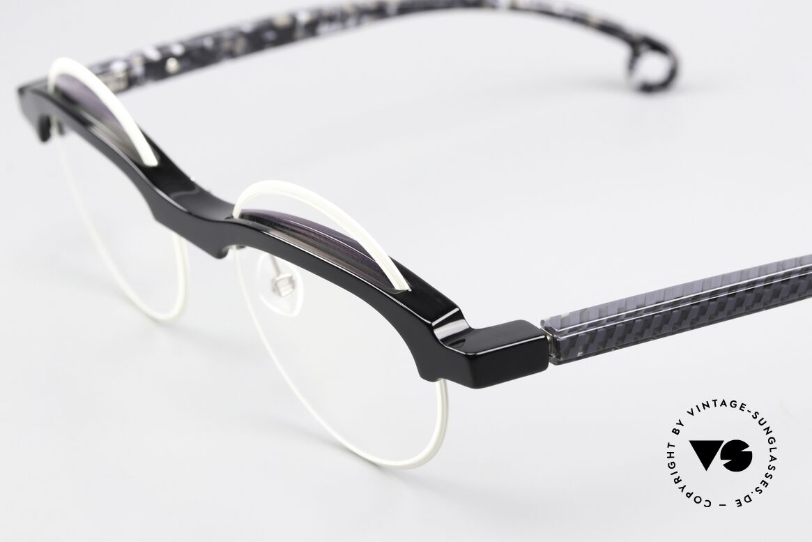 Piero Massaro 902 Kunstvolle Damenbrille, Technik- & Kunst-Kombination, Federscharniere, Passend für Damen