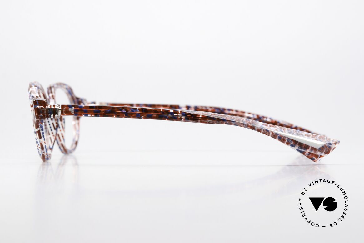 Piero Massaro 432 Gemusterte Designerbrille, ungetragenes Exemplar aus der 2017er Kollektion, Passend für Herren und Damen