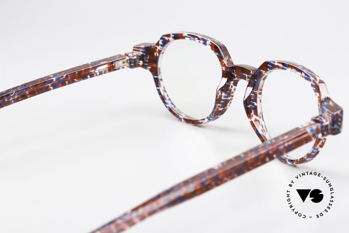 Piero Massaro 432 Gemusterte Designerbrille, Größe: small, Passend für Herren und Damen