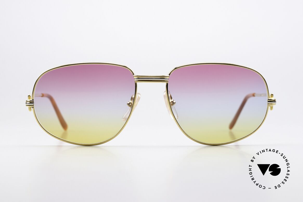 Cartier Romance LC - L 80er Brille Sunrise Gläser, wurde 1986 veröffentlicht und dann bis 1997 produziert, Passend für Herren und Damen