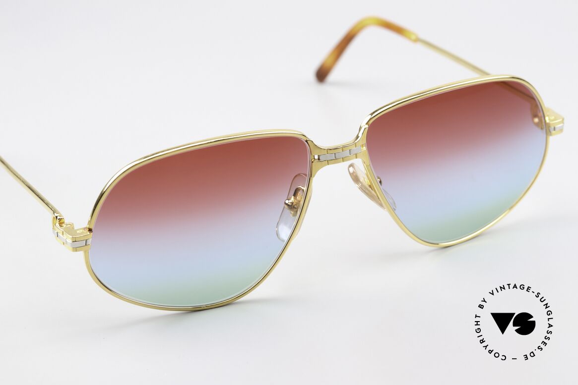 Cartier Panthere G.M. - M Tricolor Polarlicht Gläser, ungetragen + orig. Verpackung (selten in diesem Zustand), Passend für Herren und Damen