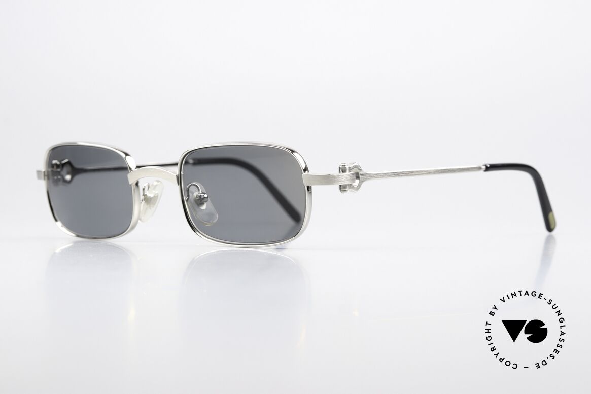 Cartier Dreamer - S Polarisierende Sonnengläser, teure Platin-Legierung "brushed platinum finish", Passend für Herren und Damen