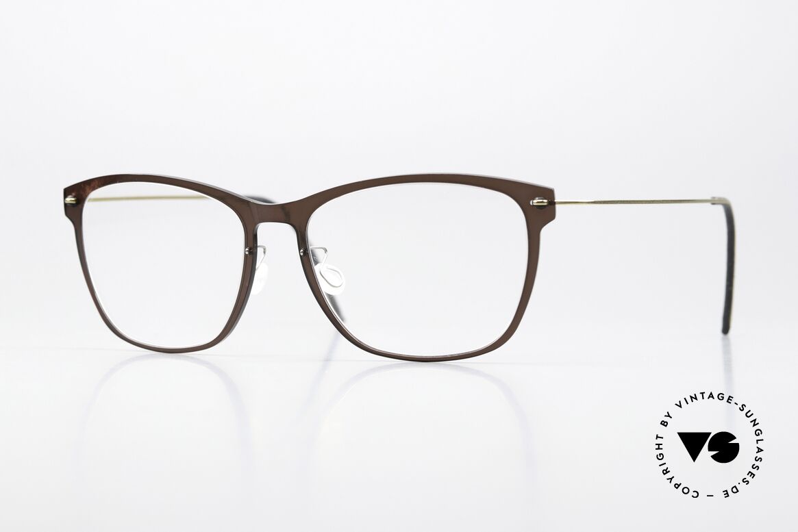 Lindberg 6525 NOW Braun Und Gold In Size 52mm, edle Lindberg Brille aus der NOW bzw. N.O.W. Serie, Passend für Damen
