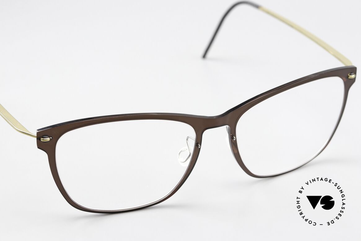 Lindberg 6525 NOW Braun Und Gold In Size 52mm, kann schon jetzt als 'vintage Lindberg' tituliert werden, Passend für Damen