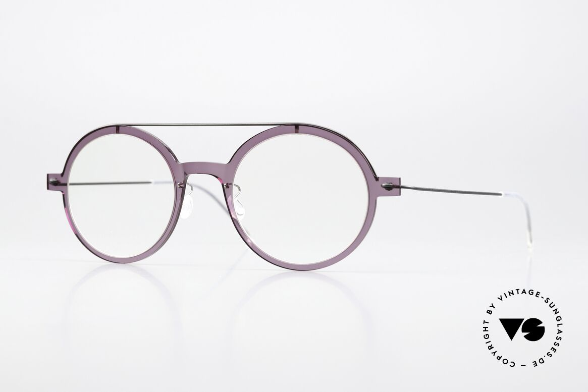 Lindberg 6543 48 NOW Zart Violett Leicht Lila, edle Lindberg Brille aus der NOW bzw. N.O.W. Serie, Passend für Damen