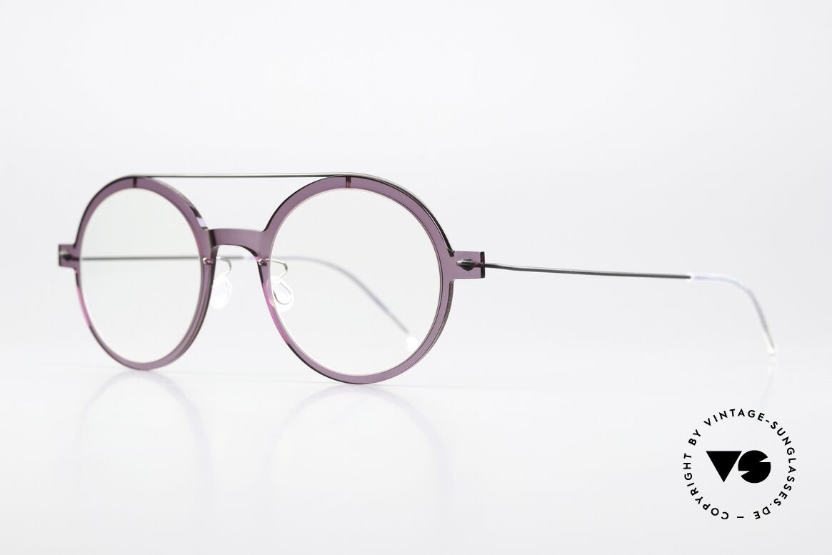 Lindberg 6543 48 NOW Zart Violett Leicht Lila, leicht violette Rahmenfront mit Bügeln in anthrazit, Passend für Damen