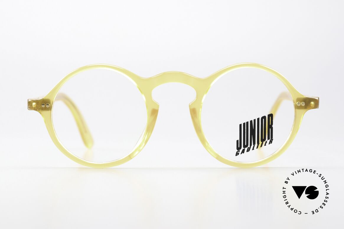Jean Paul Gaultier 57-0072 Small Size In Honig Gelb, color 3 = "honig" mit goldenen Nieten & Scharnier, Passend für Herren und Damen
