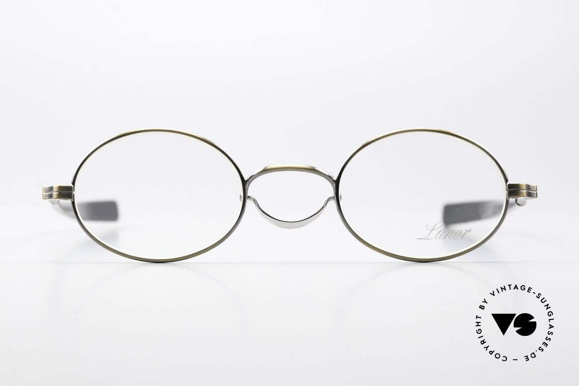 Lunor Swing A 33 Oval Customized Antik Bicolor, alte VINTAGE LUNOR Brille aus der Swing-"A"-Serie, Passend für Herren und Damen