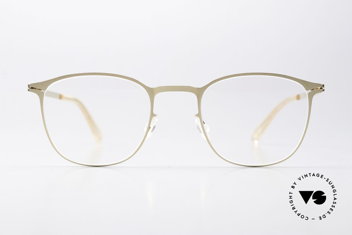 Mykita Ando Damenbrille Klassisch Gold, klassische Brille aus der Lite-Kollektion von 2017, Passend für Damen