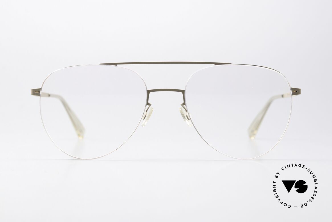 Mykita Jun Large Aviator Lessrim Frame, Mykita Brille, Modell JUN in Größe 55-18, col 330, Passend für Herren und Damen