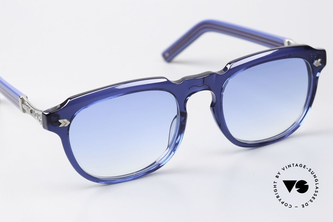 Jean Paul Gaultier 57-1071 Brille Mit Modegeschichte, ein Mode-Statement; col. 3 (blau, silber & weinrot), Passend für Herren und Damen