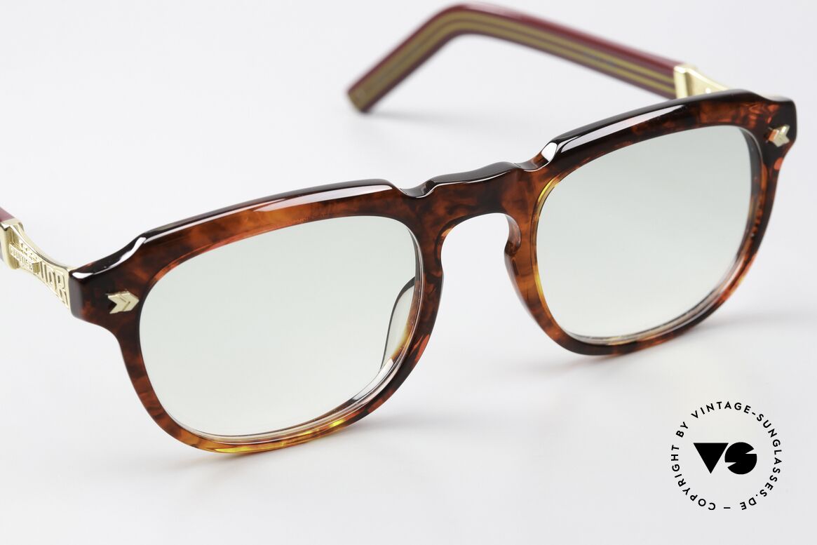 Jean Paul Gaultier 57-1071 Vintage Mode 80er Zeitgeist, ein Modestatement; col. 1 (schildpatt, gold & weinrot), Passend für Herren und Damen