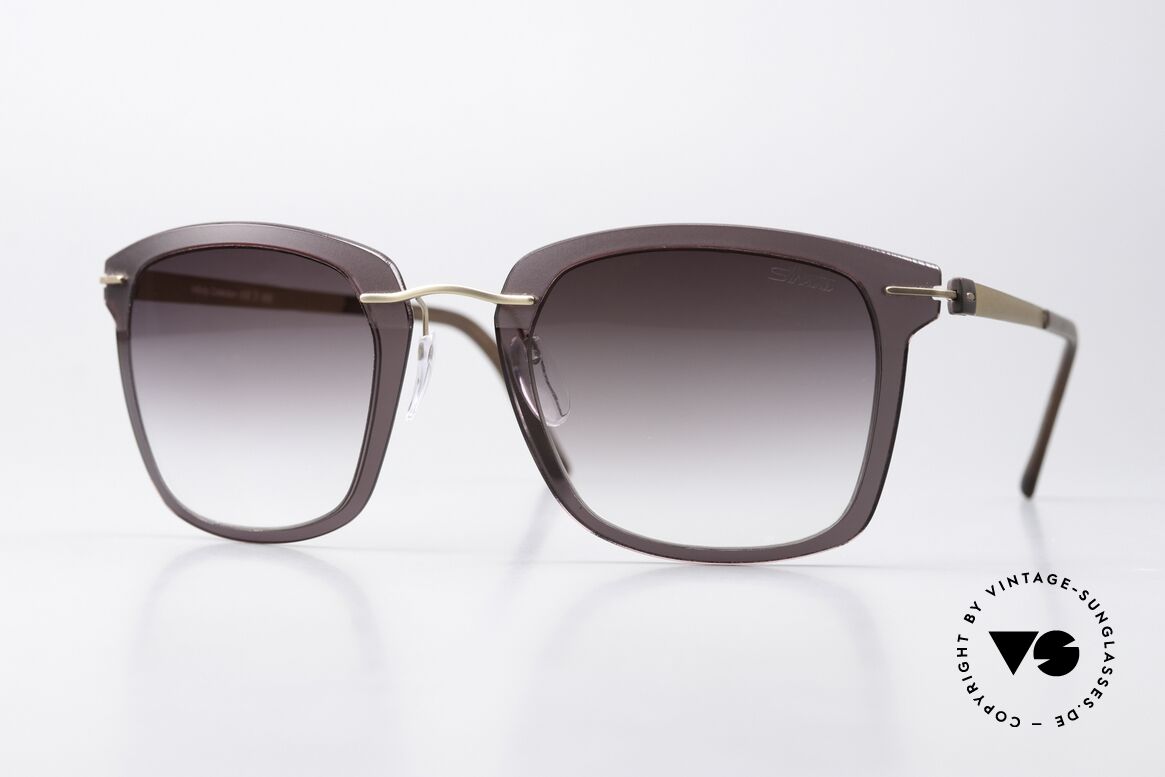 Silhouette 8700 Sehr Leichte Sonnenbrille, Silhouette Sonnenbrille; Modell 8700, 75, 6030, Passend für Herren und Damen