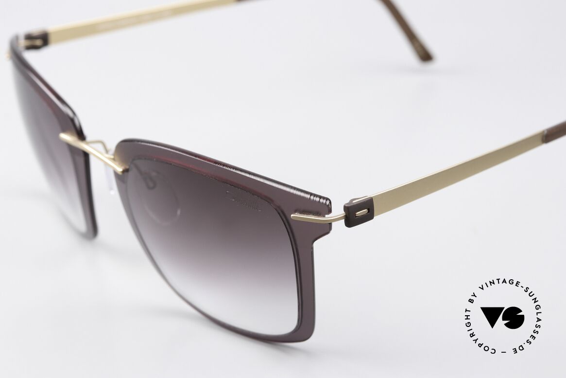 Silhouette 8700 Sehr Leichte Sonnenbrille, Titanium-Rahmen mit Kunststoff-Glasfassungen, Passend für Herren und Damen