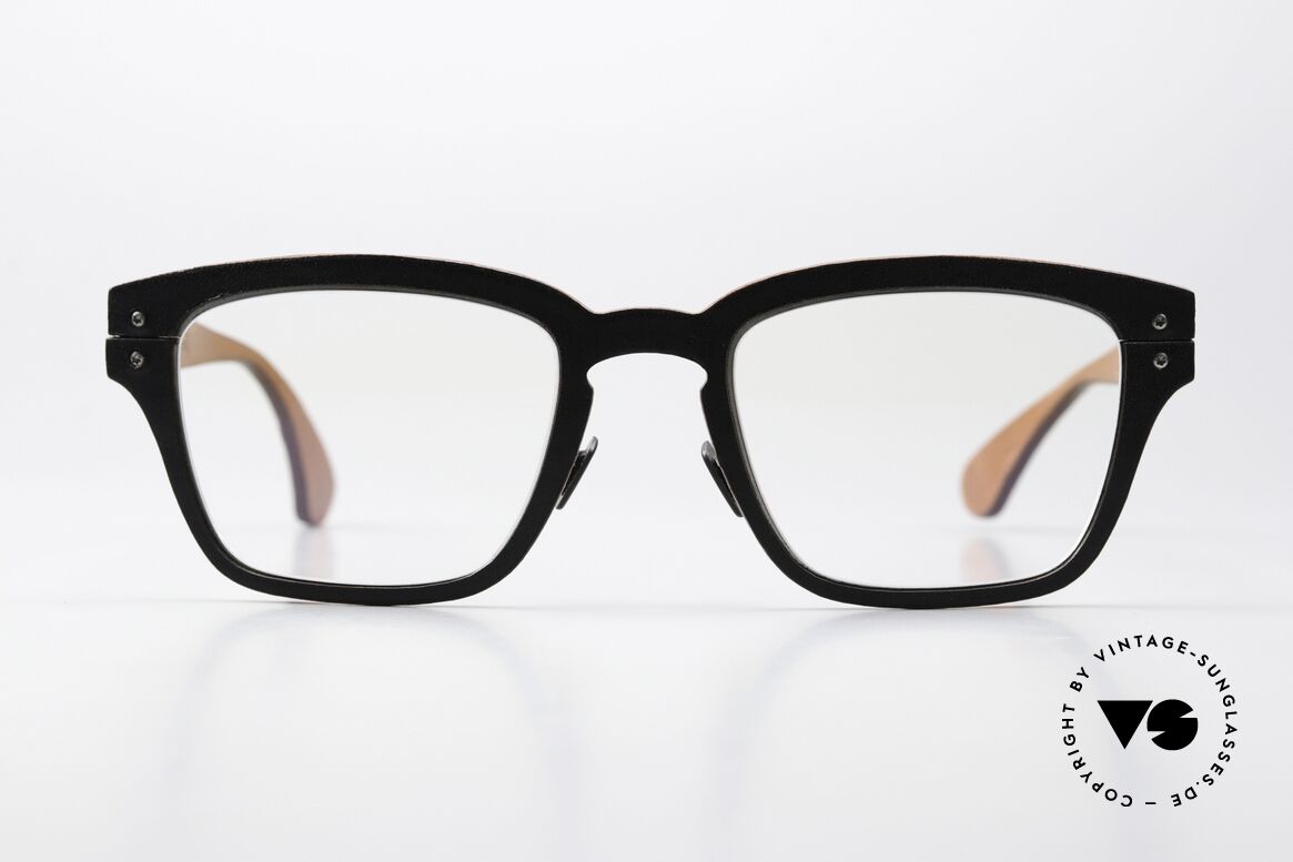 Lucas de Stael Minotaure M08 Herrenbrille Echt Kalbsleder, LUCAS de STAËL, Minotaure M08, Gr. 52/22, col 01, Passend für Herren