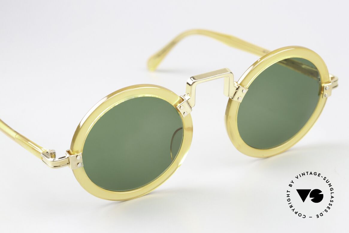 Jean Paul Gaultier 58-0275 Steampunk Sonnenbrille 80er, entsprechend auch als "Steampunk Brillen" bezeichnet, Passend für Herren und Damen