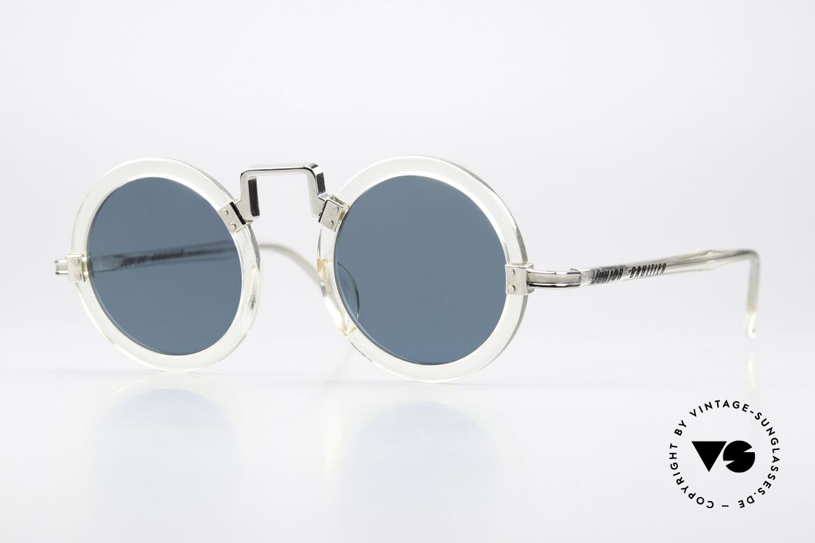 Jean Paul Gaultier 58-0275 Im Design Seiner Zeit Voraus, runde vintage Designer-Sonnenbrille von JP Gaultier, Passend für Herren und Damen