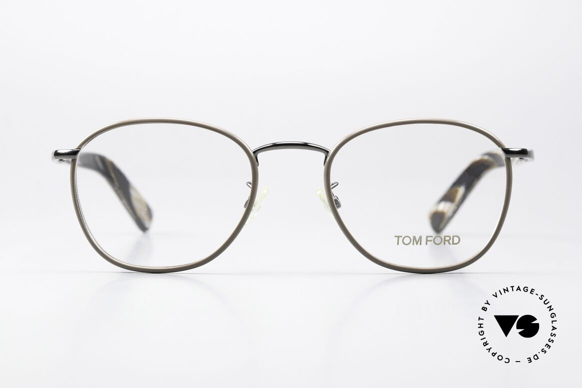 Tom Ford TF5333 Braungrau Gunmetal Fassung, Tom Ford TF5333, 045, Unisex-Brille in Gr. 51-20, Passend für Herren und Damen
