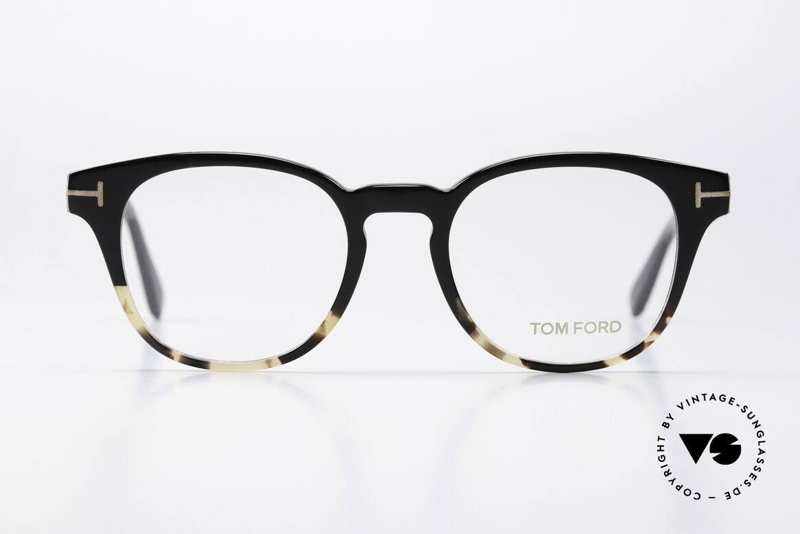 Tom Ford TF5400 Unisex Panto Brille Eckig, Tom Ford TF5400, 005, Unisex-Brille in Gr. 48-19, Passend für Herren und Damen