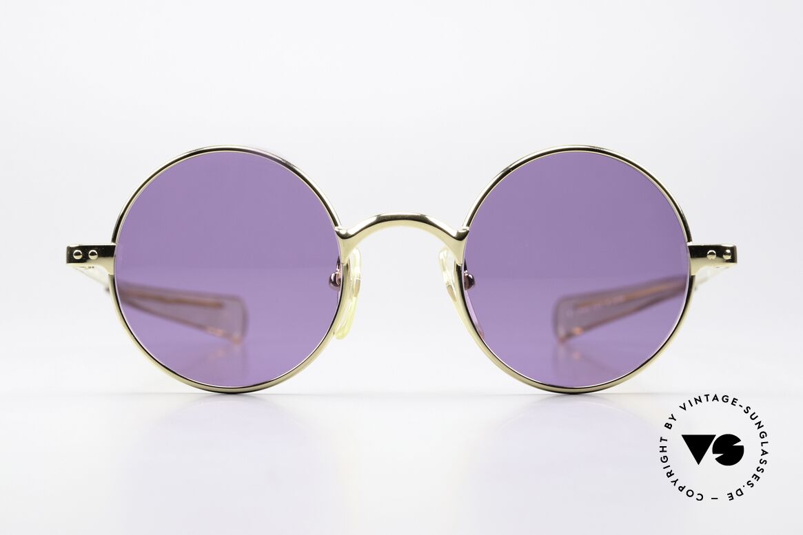 Jean Paul Gaultier 57-0173 Geniale Sonnengläser Violett, Modell 57-0173, Größe 46/22, GP = Gold Plated, Passend für Herren und Damen