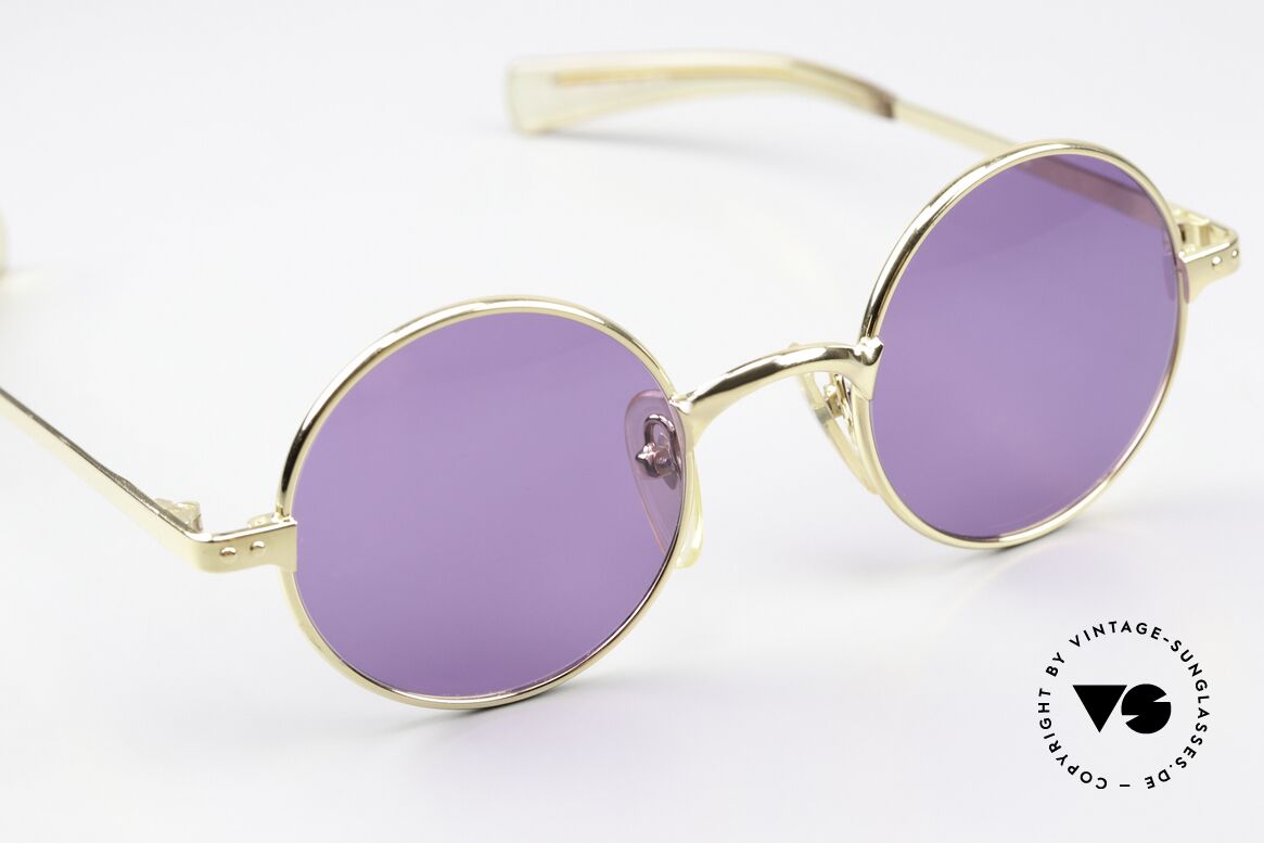 Jean Paul Gaultier 57-0173 Geniale Sonnengläser Violett, herausragende 90er Qualität: Murai, made in Japan, Passend für Herren und Damen