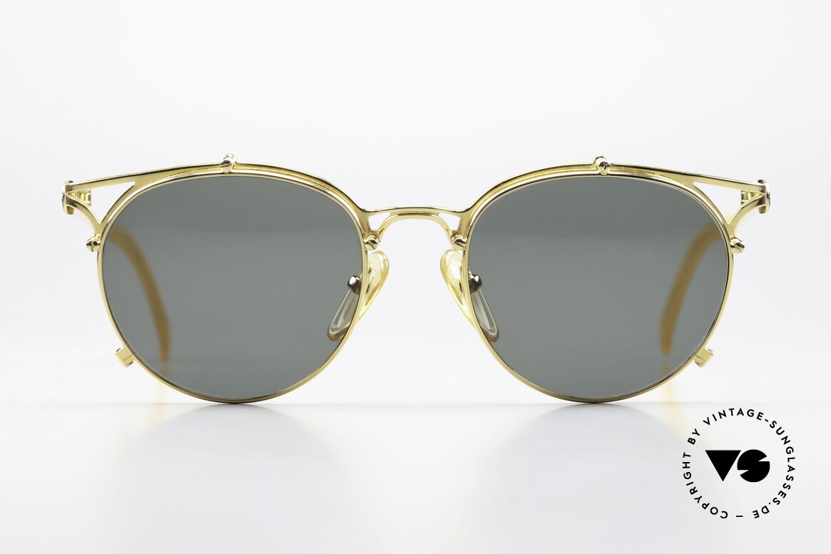 Jean Paul Gaultier 56-2171 Designer Panto Sonnenbrille, Pantobrillen-Form interpretiert vom franz. Designer, Passend für Herren und Damen