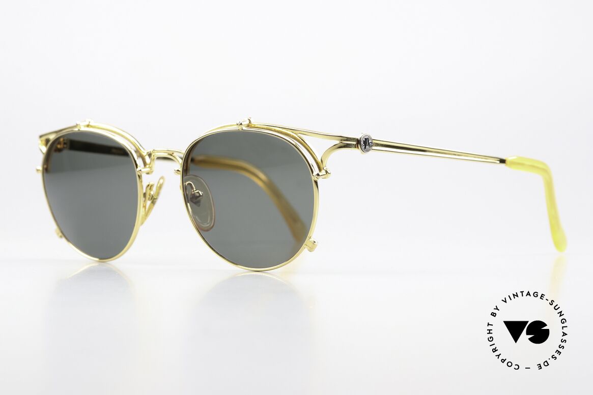 Jean Paul Gaultier 56-2171 Designer Panto Sonnenbrille, fühlbar, herausragende Top-Qualität (made in Japan), Passend für Herren und Damen
