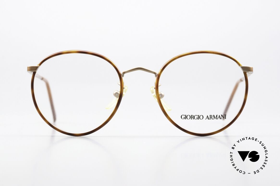 Giorgio Armani 145 Zeitlose Vintage Pantobrille, zeitlose Giorgio Armani Brillenfassung aus den 80ern, Passend für Herren