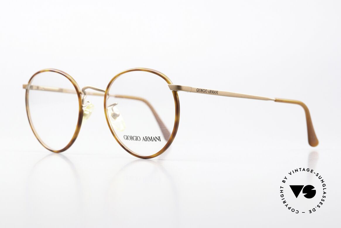 Giorgio Armani 145 Zeitlose Vintage Pantobrille, "klassischer" geht's nicht (weltbekannte Panto-Form), Passend für Herren