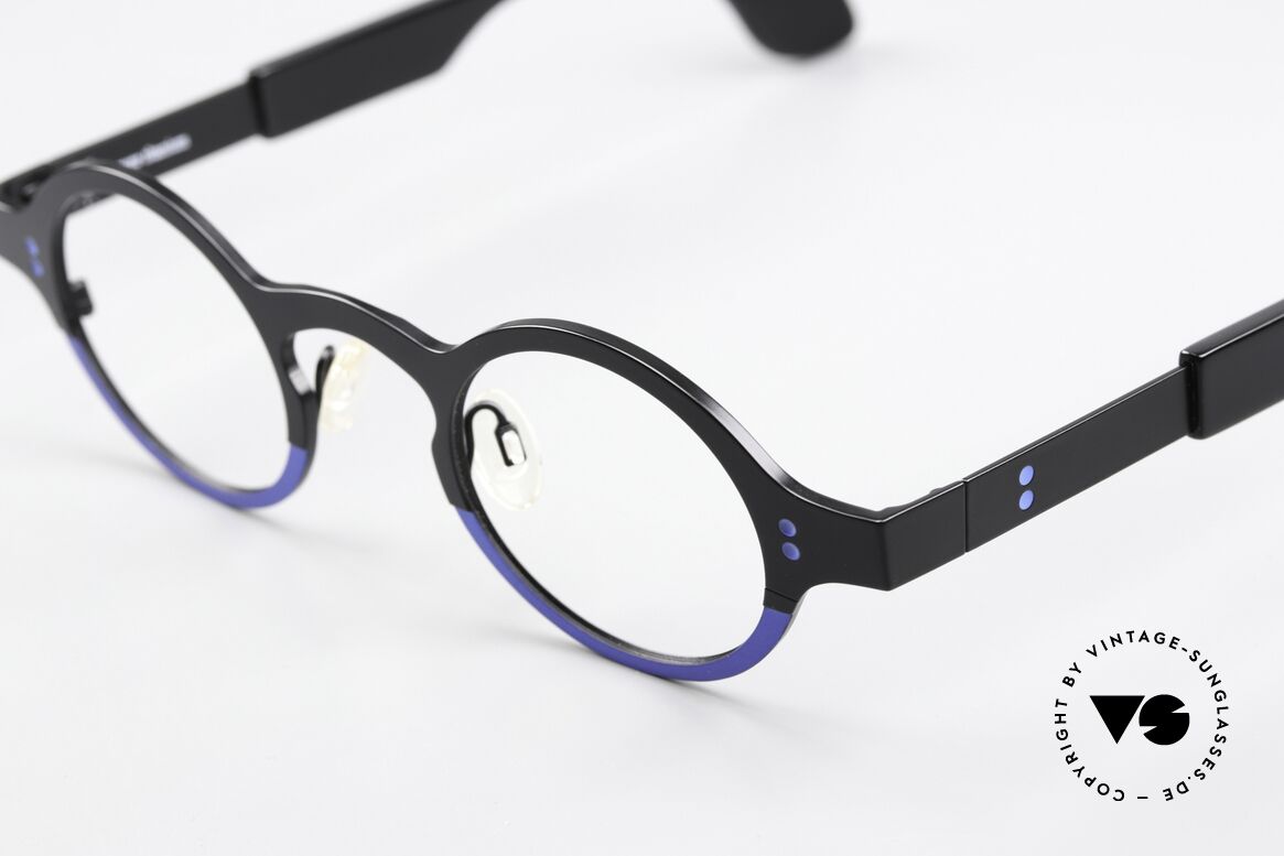Theo Belgium Huitante Sept Runde Titanbrille Von 2012, Avantgarde-Brille für Damen & Herren zugleich, Passend für Herren und Damen