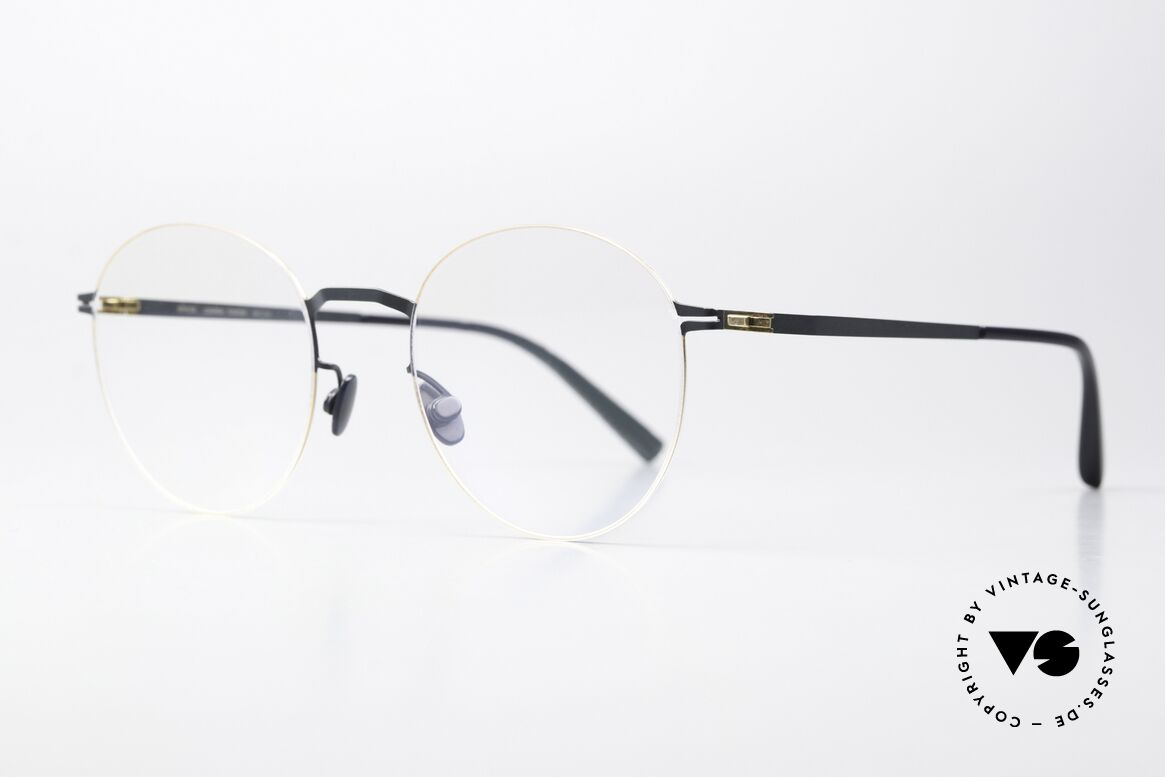 Mykita Tomomi Pantobrille Damen Herren, col. 256 = indigo-dunkelblau/gold (Damen & Herren), Passend für Herren und Damen