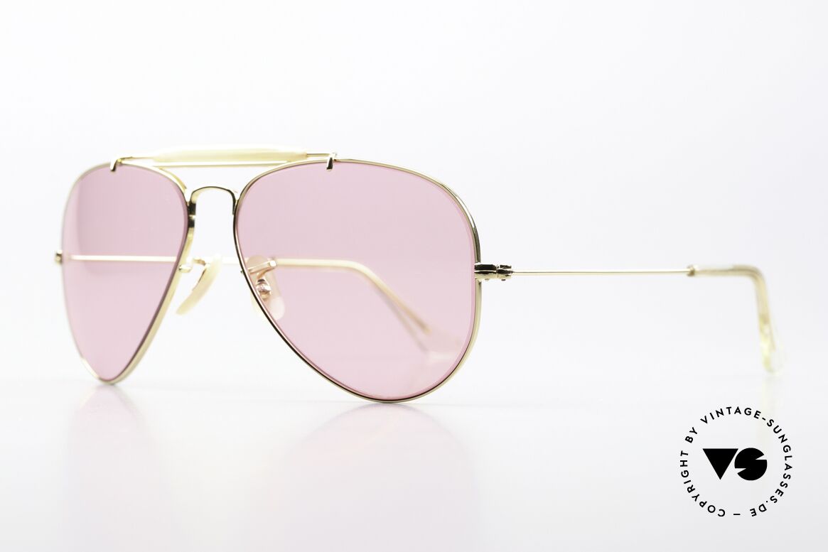 Ray Ban Outdoorsman Gläser Verdunkeln Bei Sonne, produziert in den 70ern & 80ern v. Bausch&Lomb, Passend für Herren und Damen