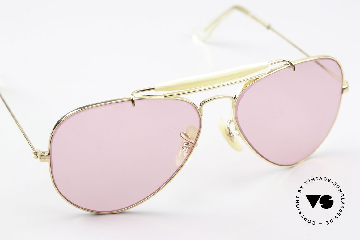 Ray Ban Outdoorsman Gläser Verdunkeln Bei Sonne, TOP-Verarbeitung mit der bekannten B&L Gravur, Passend für Herren und Damen